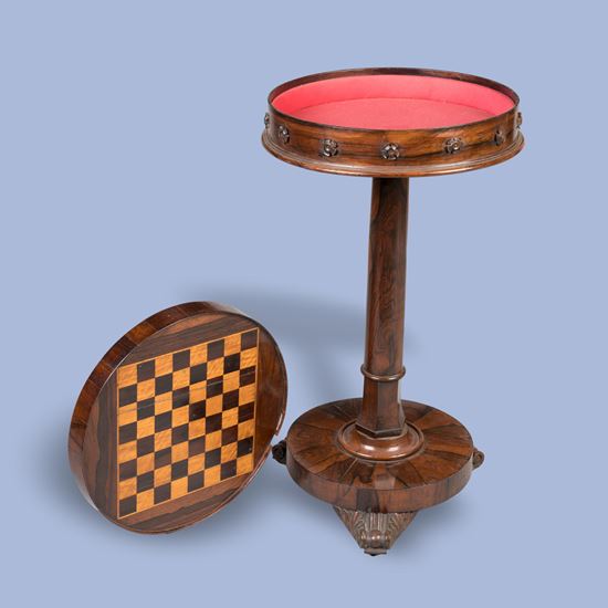 A William IV Period Circular Chess Table